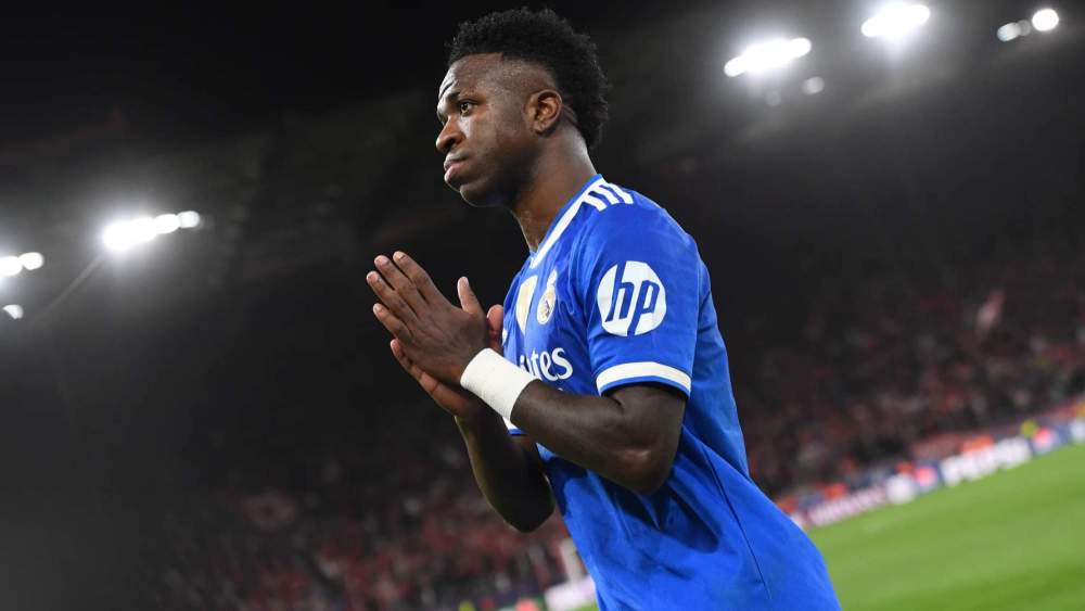 Vinicius Junior, en el encuentro de la semana pasada frente al Olympiacos.