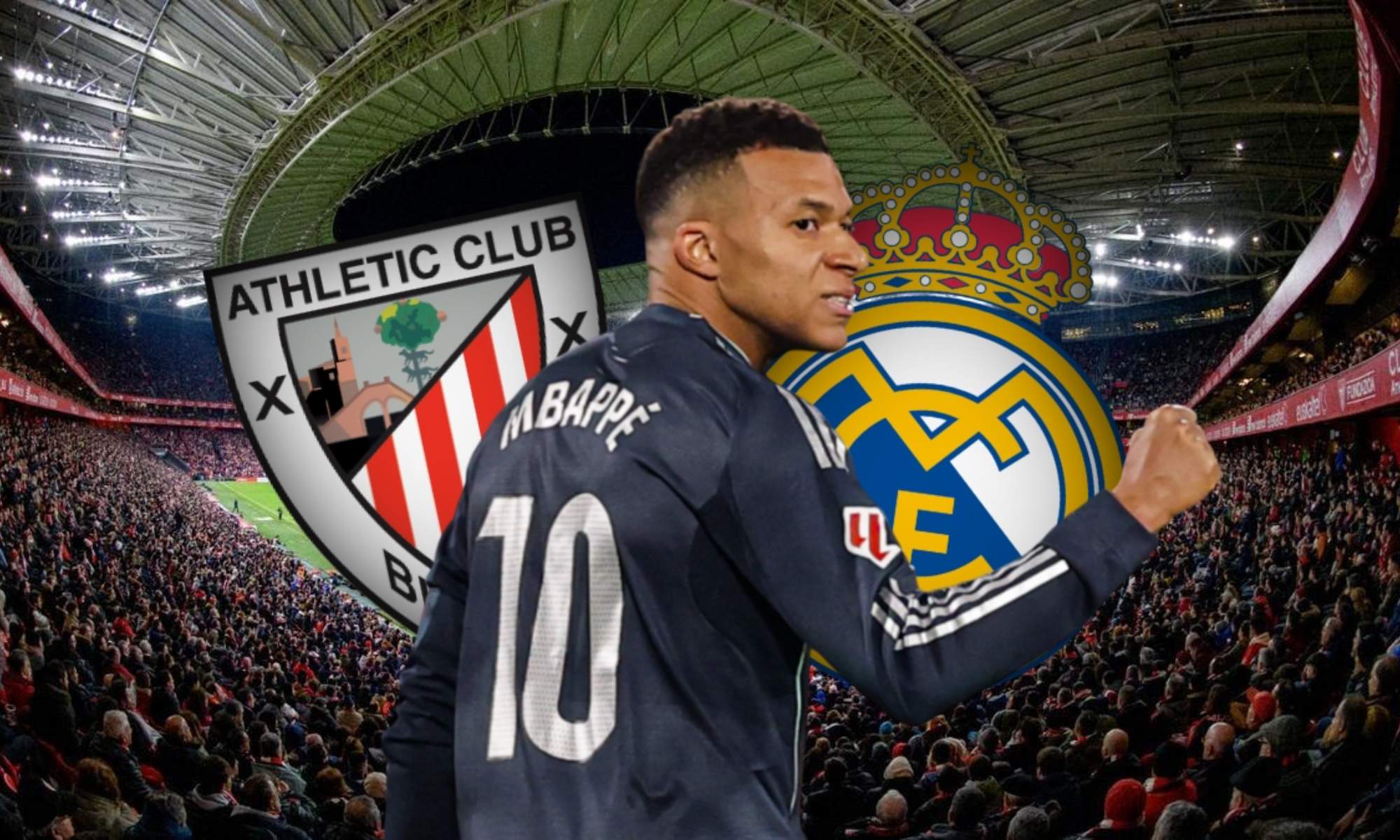 Kylian Mbappé lidera el Real Madrid en la visita de los blancos a Bilbao esta noche.