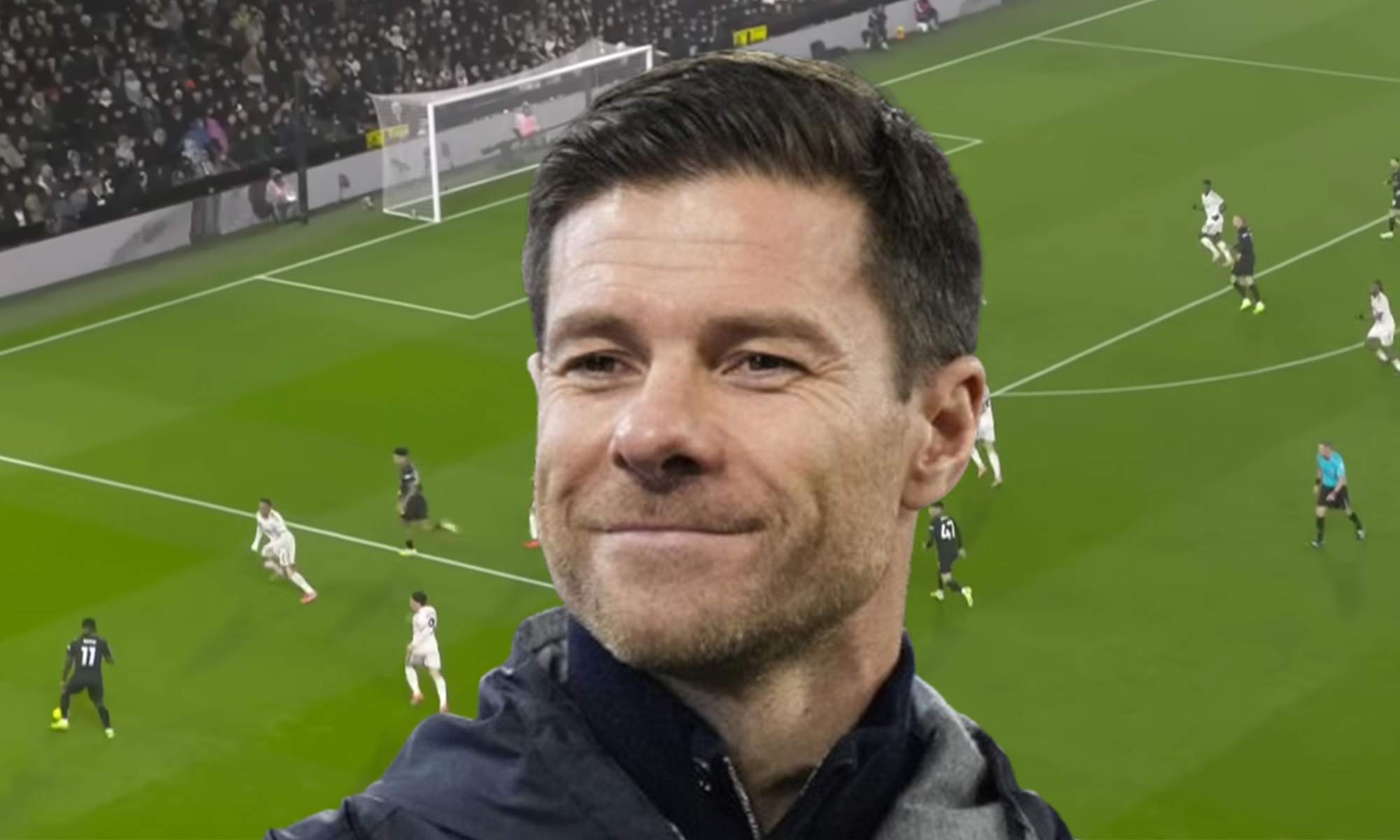 Xabi Alonso y una captura del Fulham - Manchester City.