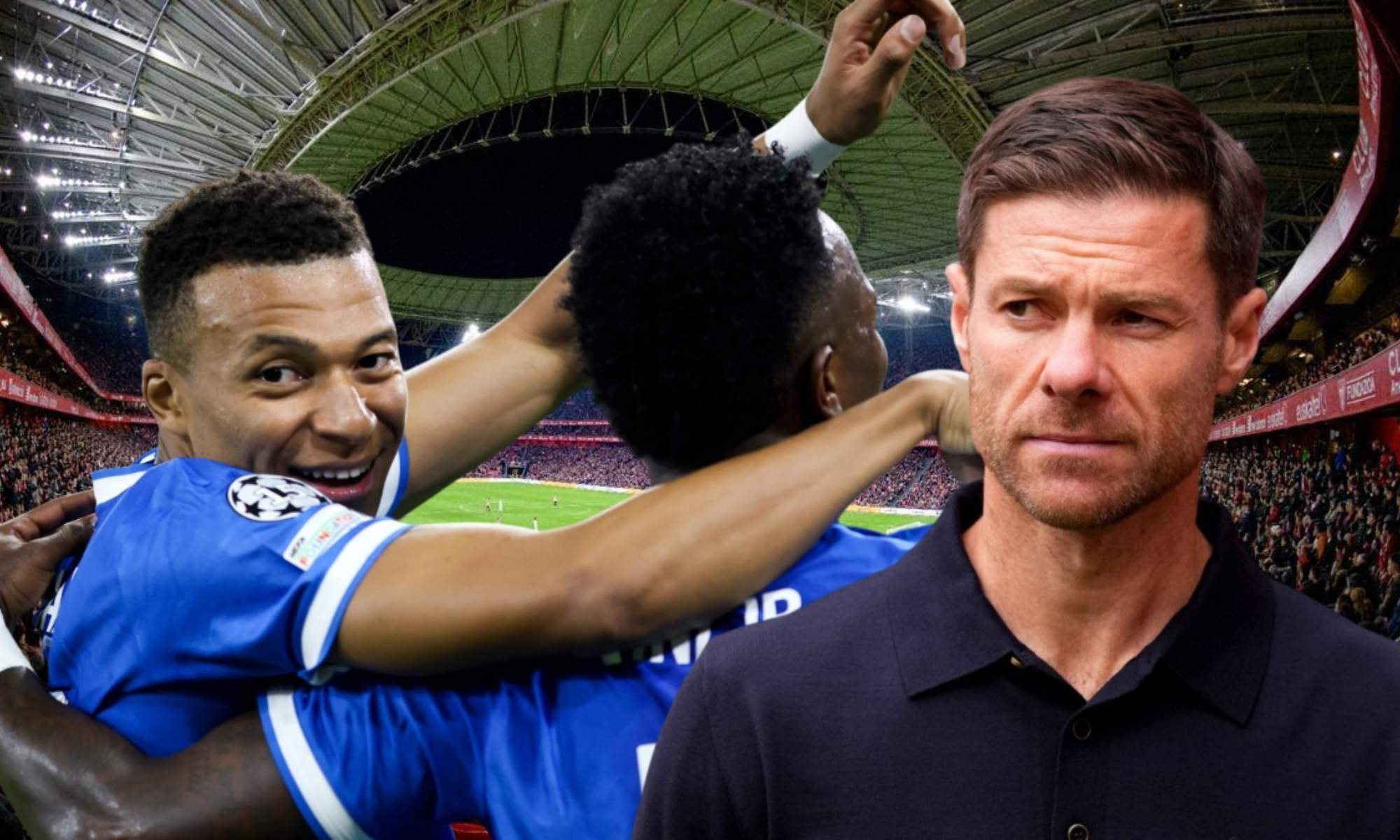 Xabi Alonso se habría reunido con Kylian Mbappé y Vinicius Junior antes del partido clave ante el Athletic Club de esta tarde.