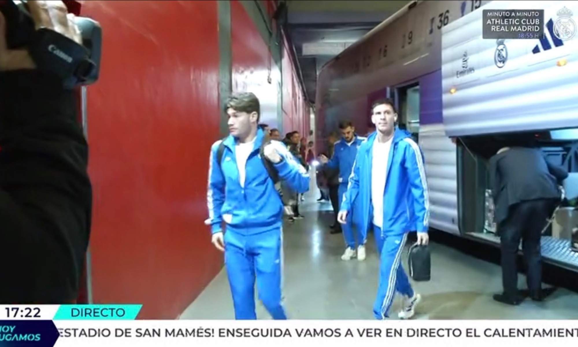 El autobús del Real Madrid llegó a San Mamés: el más criticado no fue Vinicius