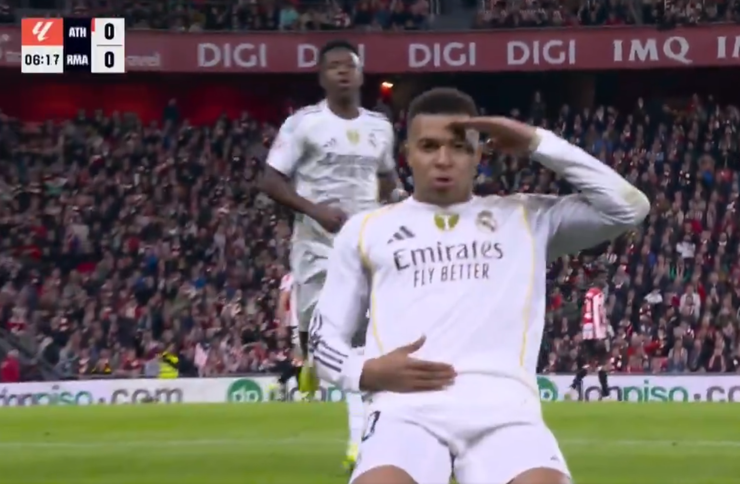 Mbappé abre la lata en San Mamés con un golazo