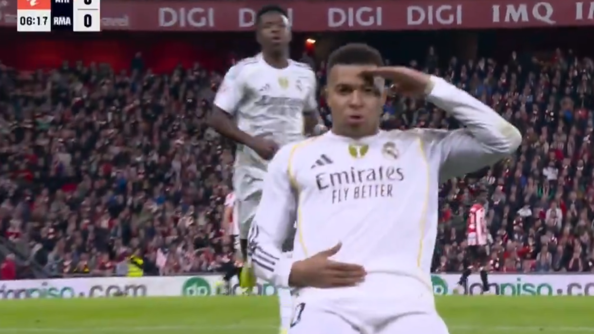 Mbappé abre la lata en San Mamés con un golazo