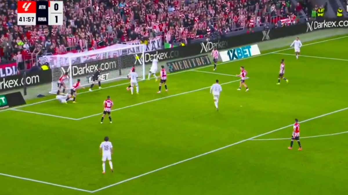 El gol de Eduardo Camavinga ante el Athletic Club