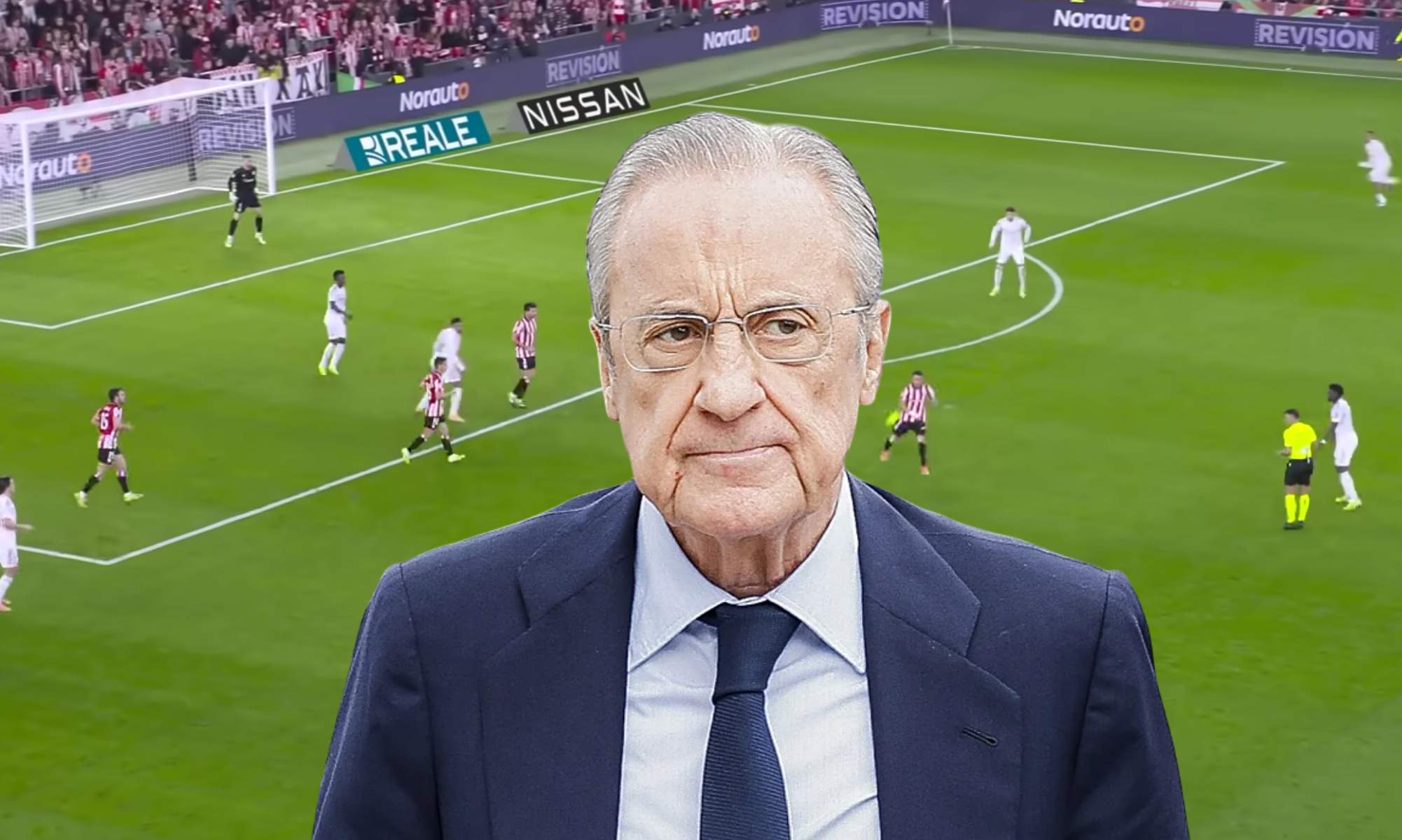Florentino enfadado por lo ocurrido en el Athletic - Real Madrid