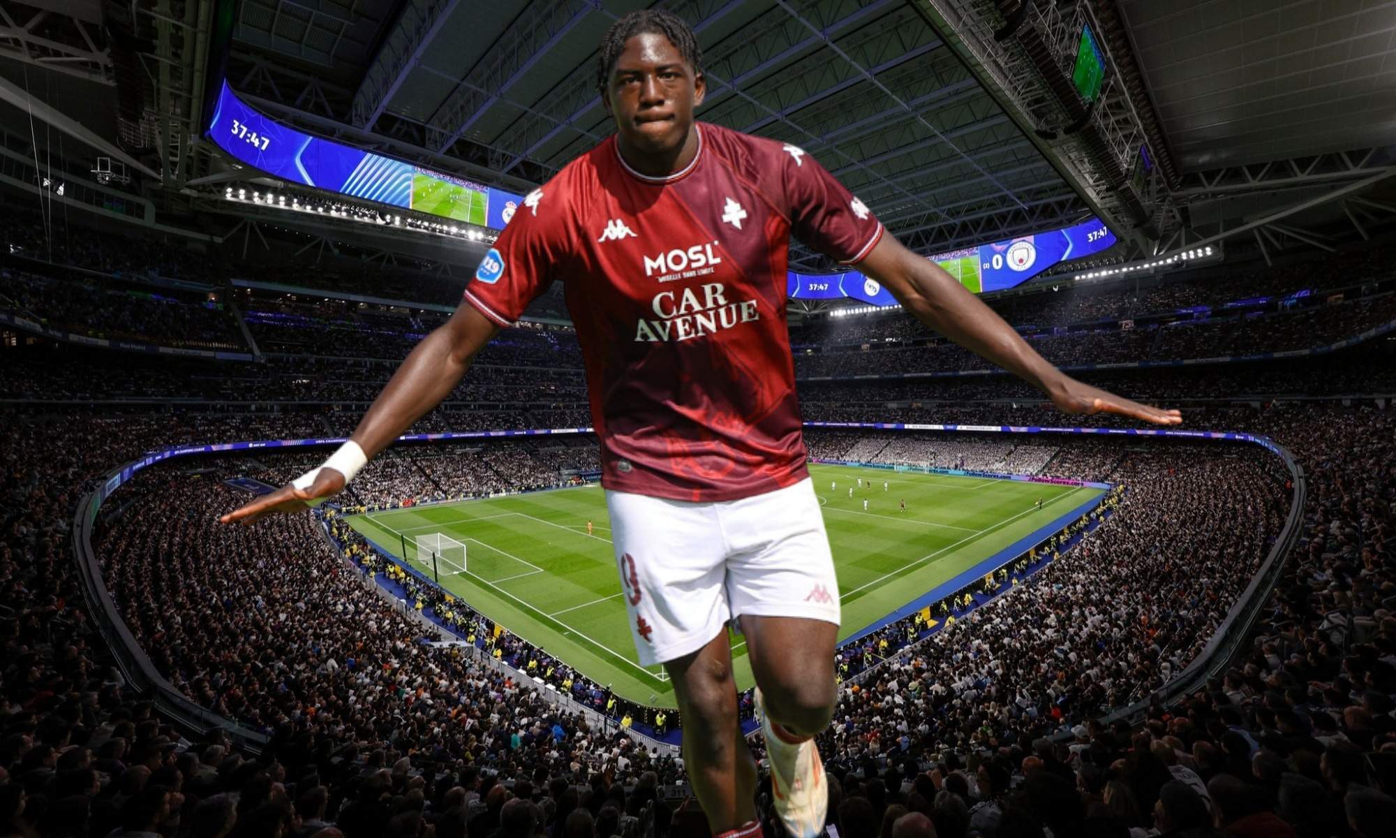 El Real Madrid está siguiendo al nuevo Drogba: Brian Madjo impresiona en el Bernabéu