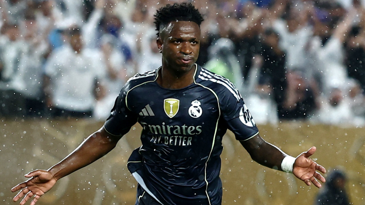 Vinícius Júnior durante un partido del Real Madrid. 