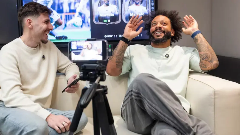 Marcelo concediendo una entrevista al diario AS. 