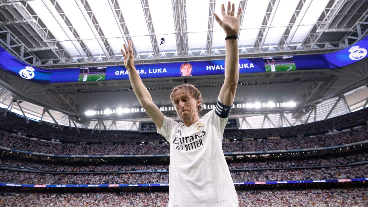 Modric en el Santiago Bernabéu Modric en el Santiago Bernabéu