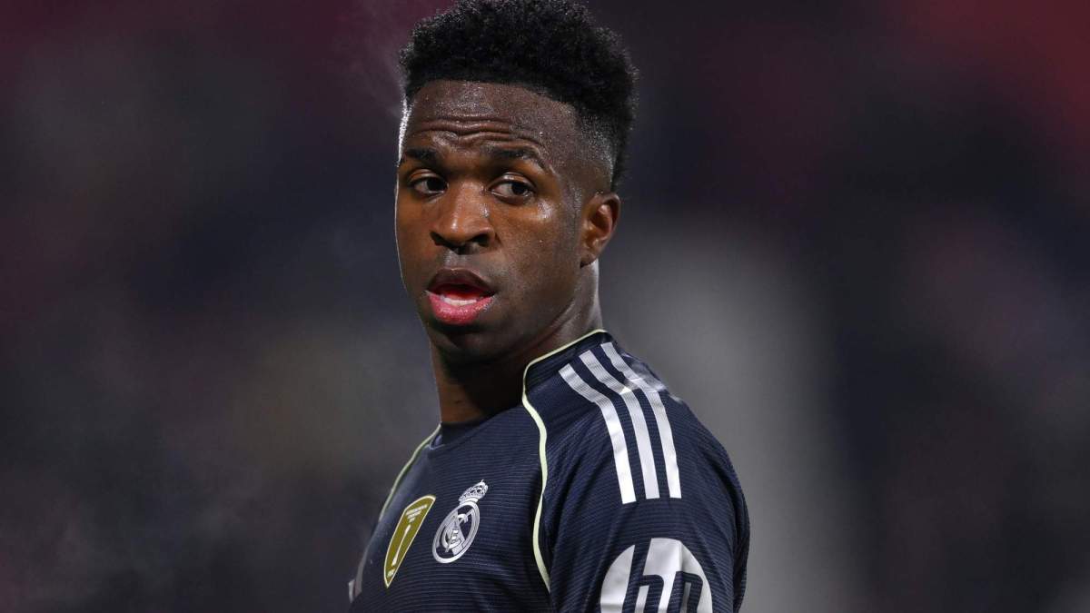 Vinícius Júnior jugando un partido con el Real Madrid. Vinícius Júnior jugando un partido con el Real Madrid.