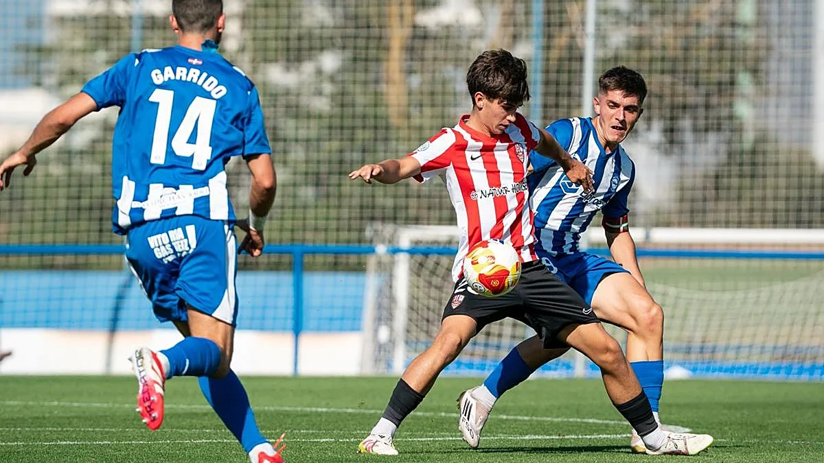 Manex Rezola durante un partido del Logroñés Manex Rezola durante un partido del Logroñés