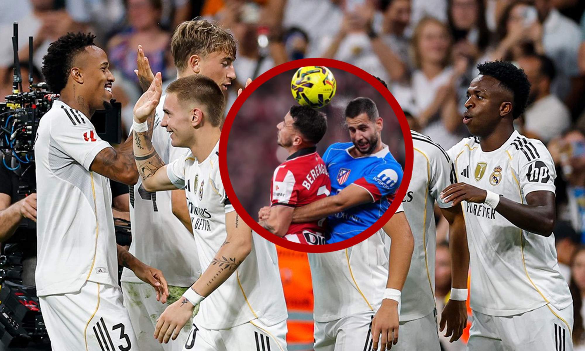 Jugadores del Real Madrid y Athletic   Atlético