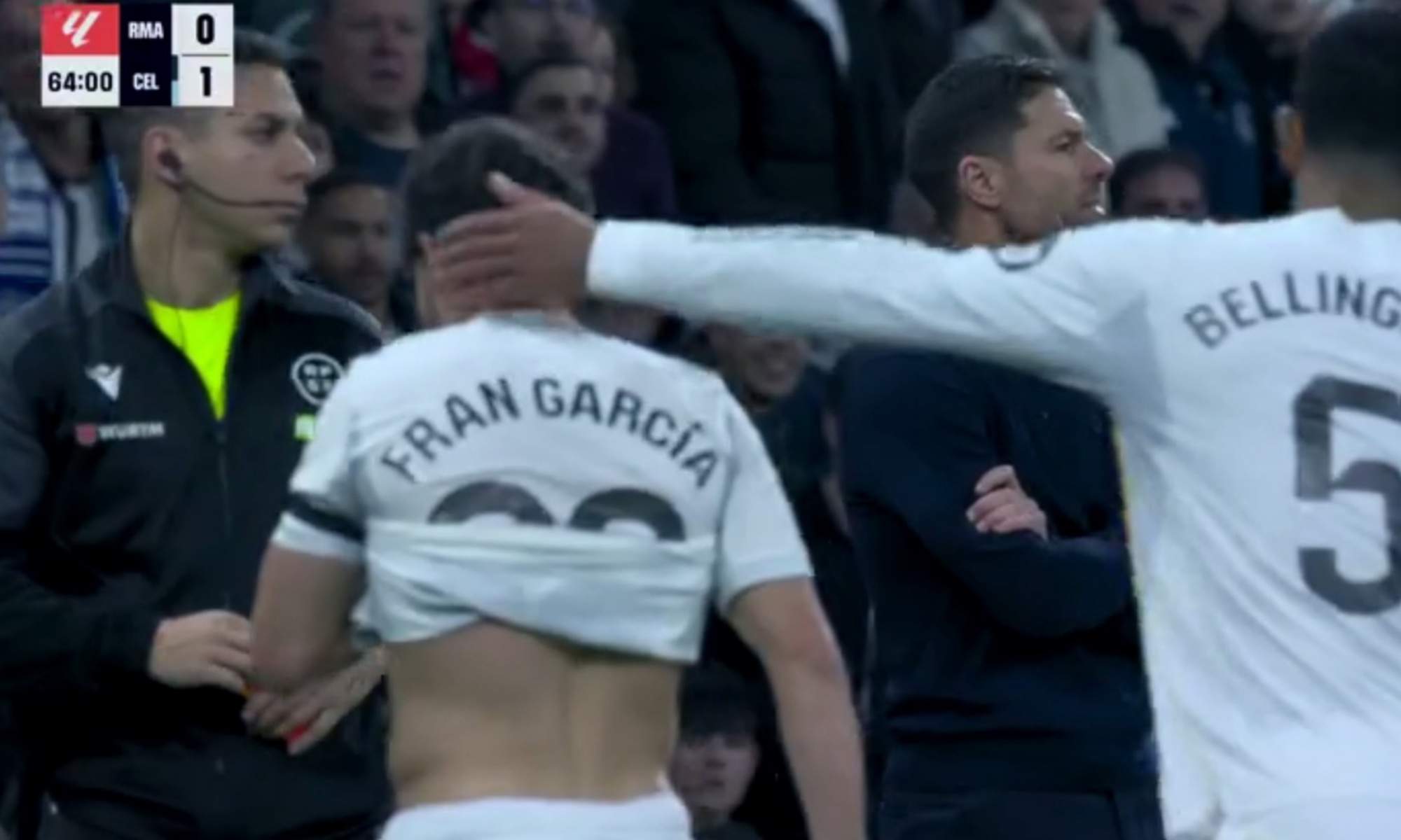 Quintero González expulsa a Fran García con 2 amarillas en 30 segundos