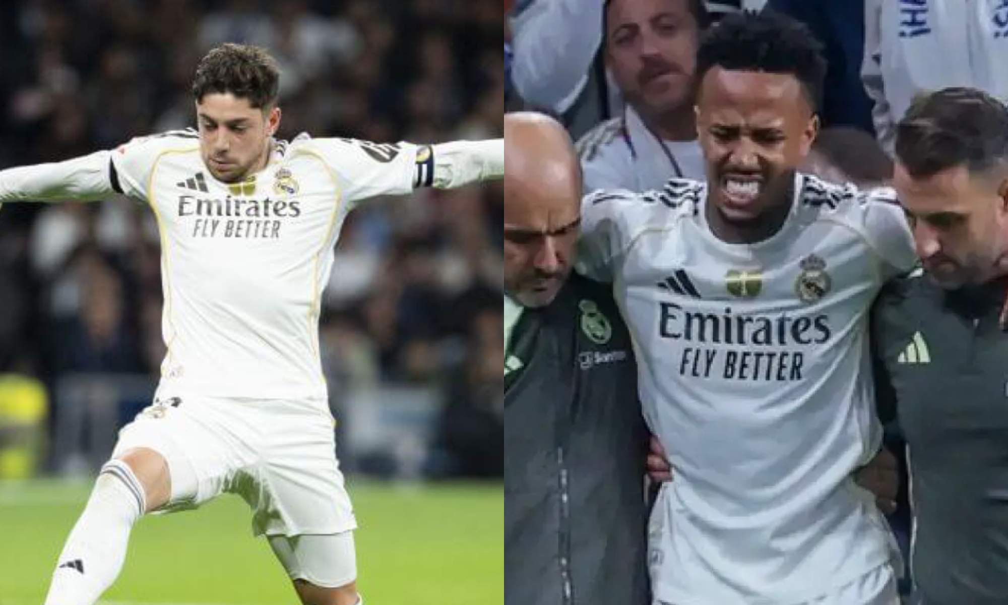 Fede Valverde acabó muy enfadado tras la lesión de Éder Militao.