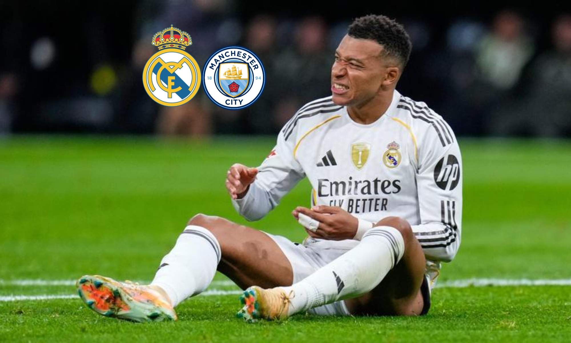 Mbappé, lesionado antes del partido contra el Manchester City