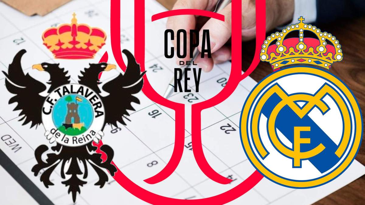 Calendario, escudo Talavera y Real Madrid Calendario, escudo Talavera y Real Madrid