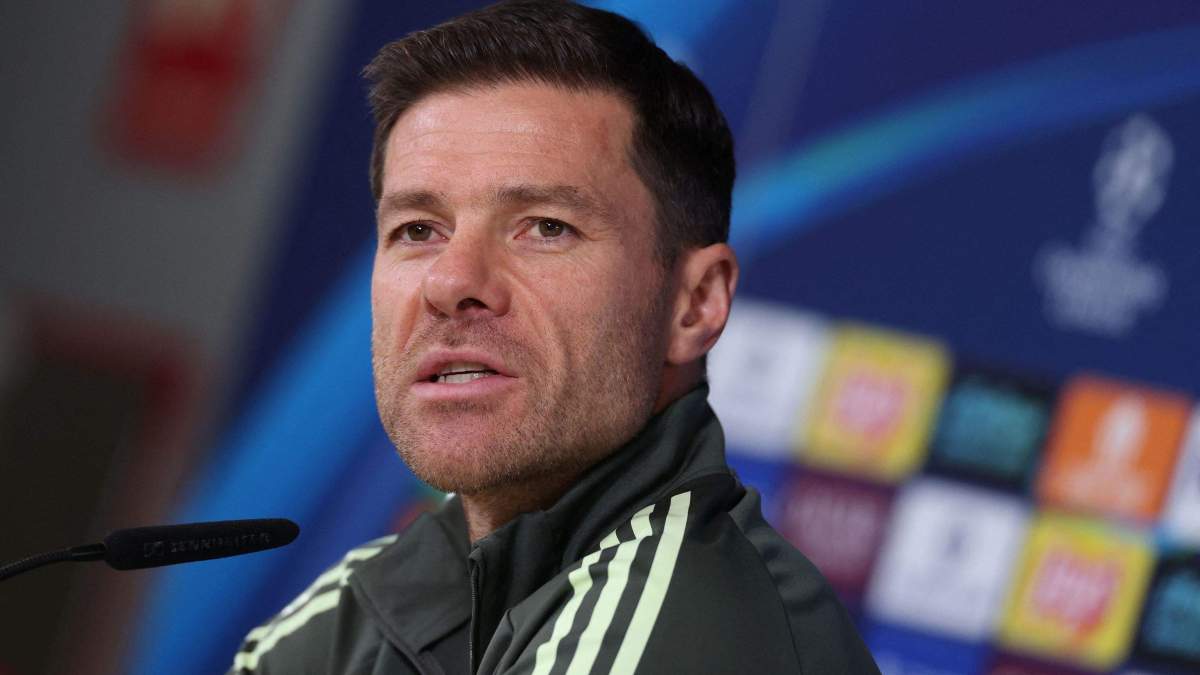 Xabi Alonso en la rueda de prensa previa al partido contra el Manchester City Xabi Alonso en la rueda de prensa previa al partido contra el Manchester City