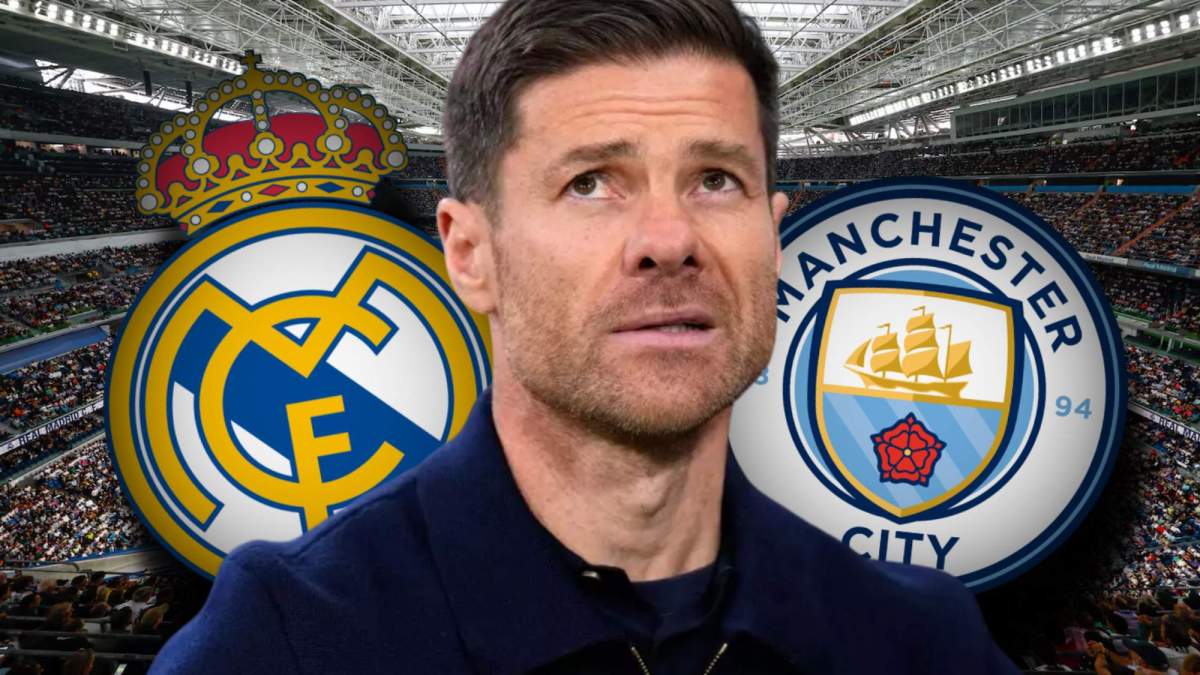 Xabi Alonso, escudo del Real Madrid y escudo City Xabi Alonso, escudo del Real Madrid y escudo City