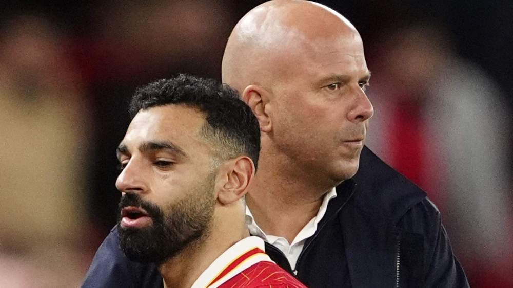 Mohamed Salah y Arne Slot, durante un partido del Liverpool. Mohamed Salah y Arne Slot, durante un partido del Liverpool.