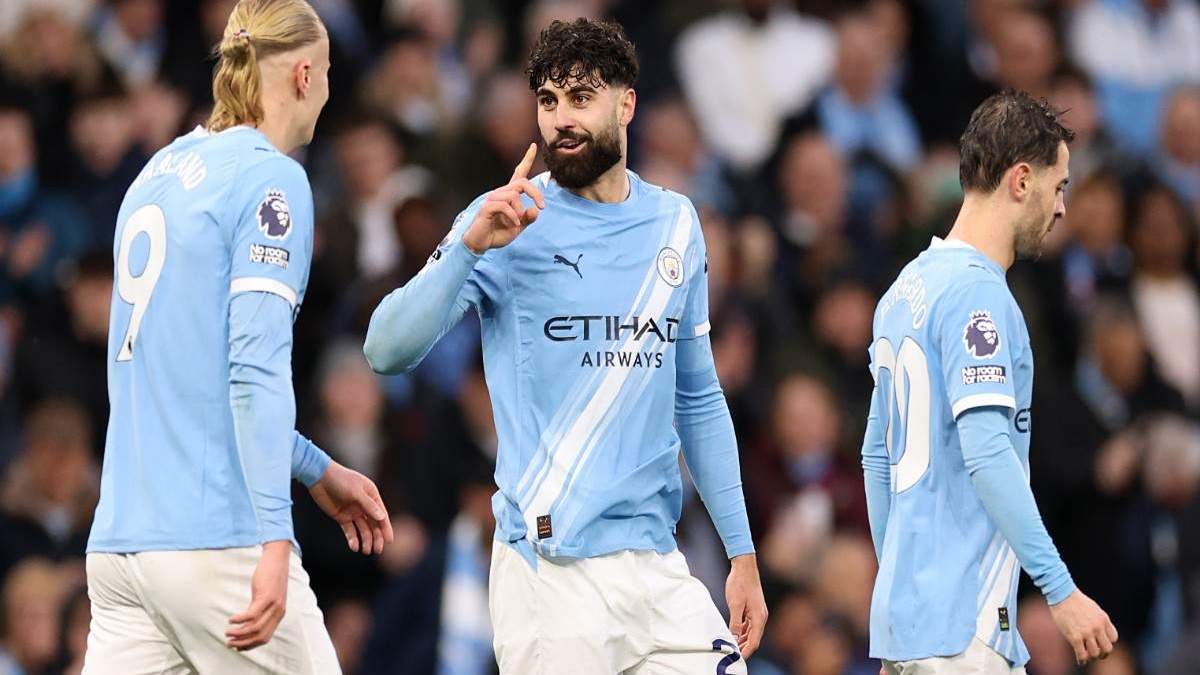 Jugadores del Manchester City durante el partido contra el Sunderland Jugadores del Manchester City durante el partido contra el Sunderland