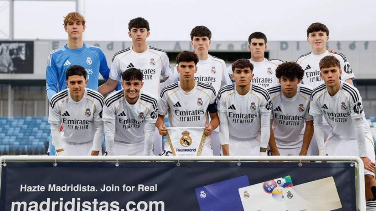 Once del Juvenil A del Real Madrid contra el Manchester City Once del Juvenil A del Real Madrid contra el Manchester City