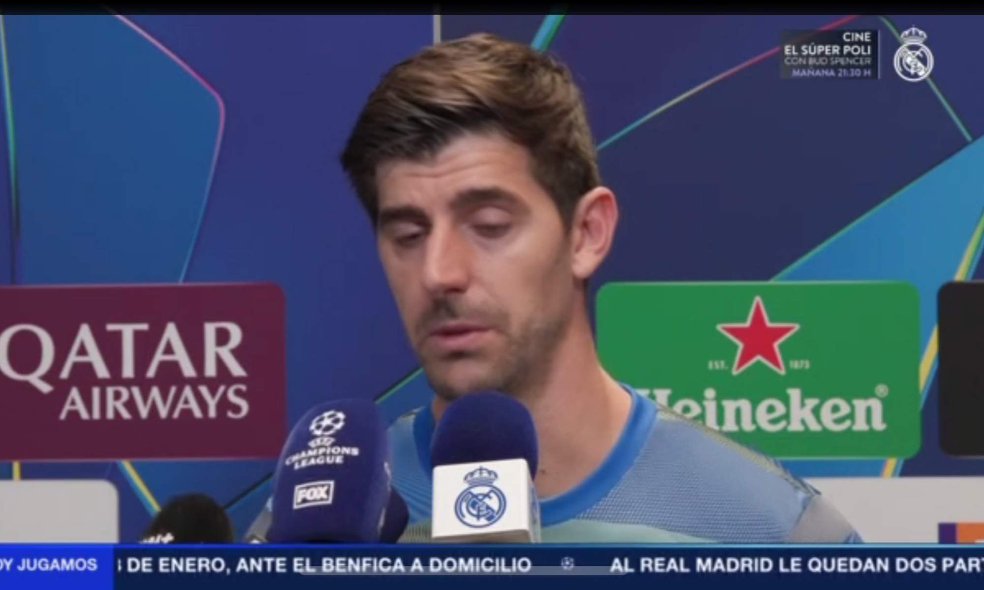 Courtois se acuerda del penalti a Asencio ante el City: "Si pitas una..."