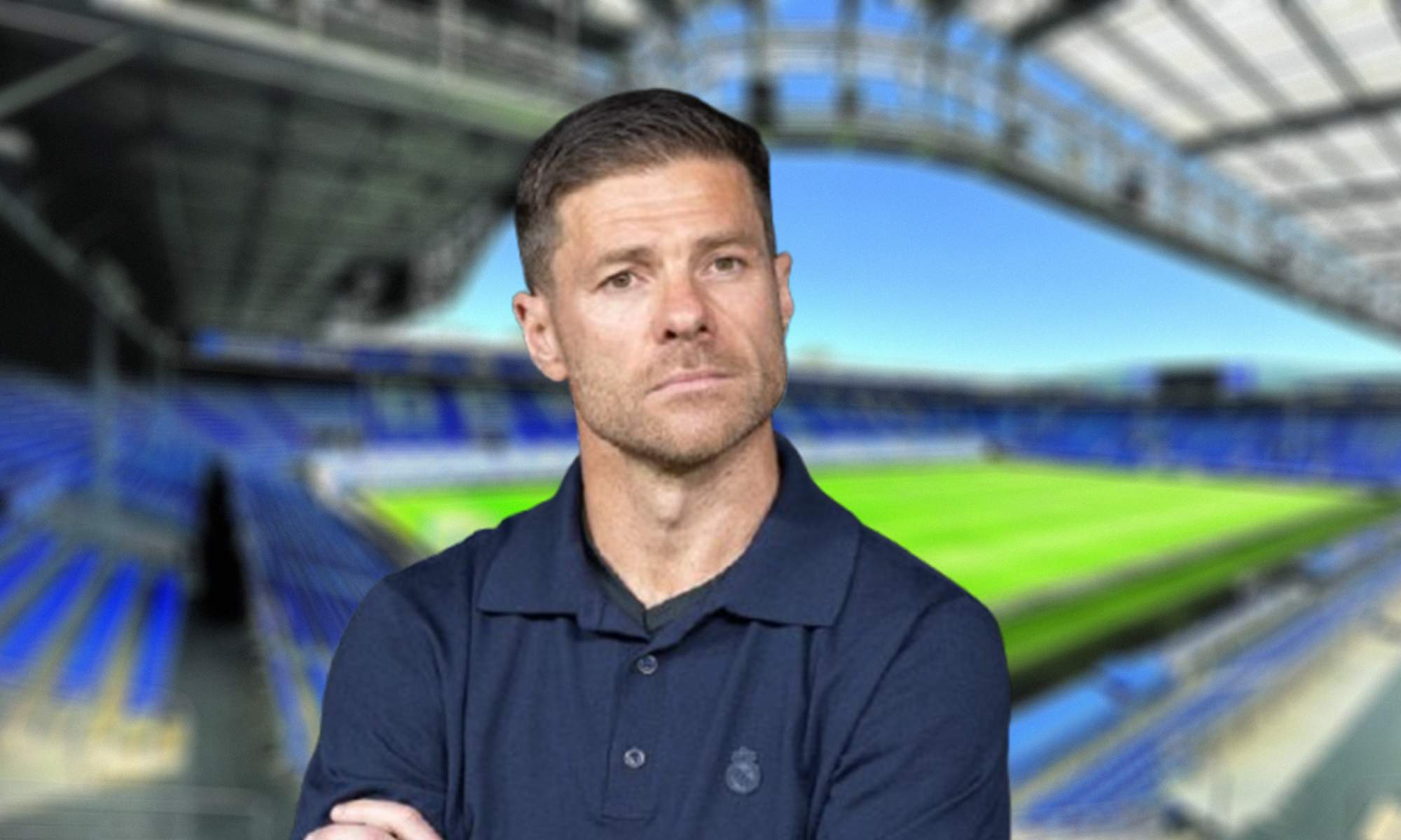 Xabi Alonso y el estadio del Alavés.