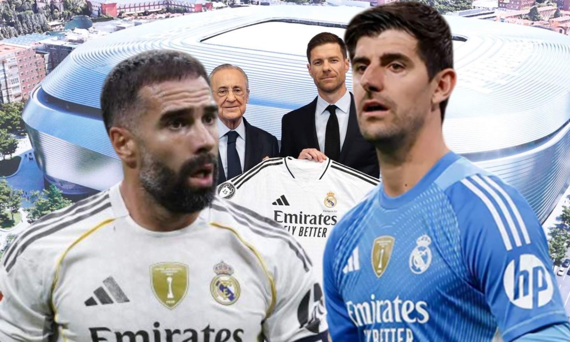 Dani Carvajal y Thibaut Courtois respaldan a Xabi Alonso y así se lo han transmitido a Florentino Pérez.