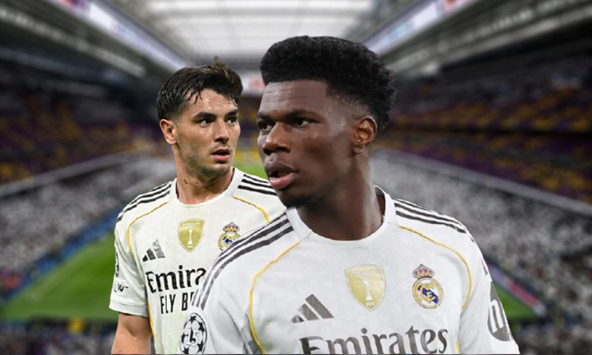 Aurélien Tchouaméni, Brahim Díaz y el Santiago Bernabéu.