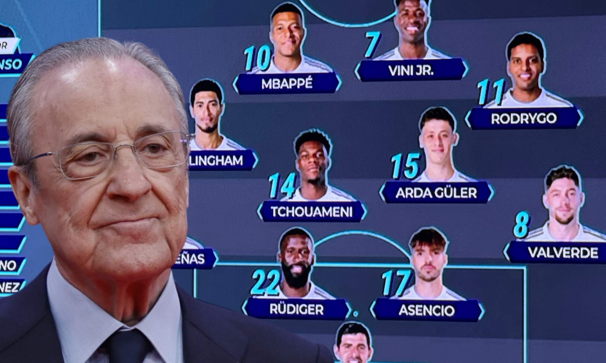 Florentino Pérez ha compartido sus sensaciones para el partido de esta noche contra el Alavés tras conocer la alineación titular del Real Madrid.