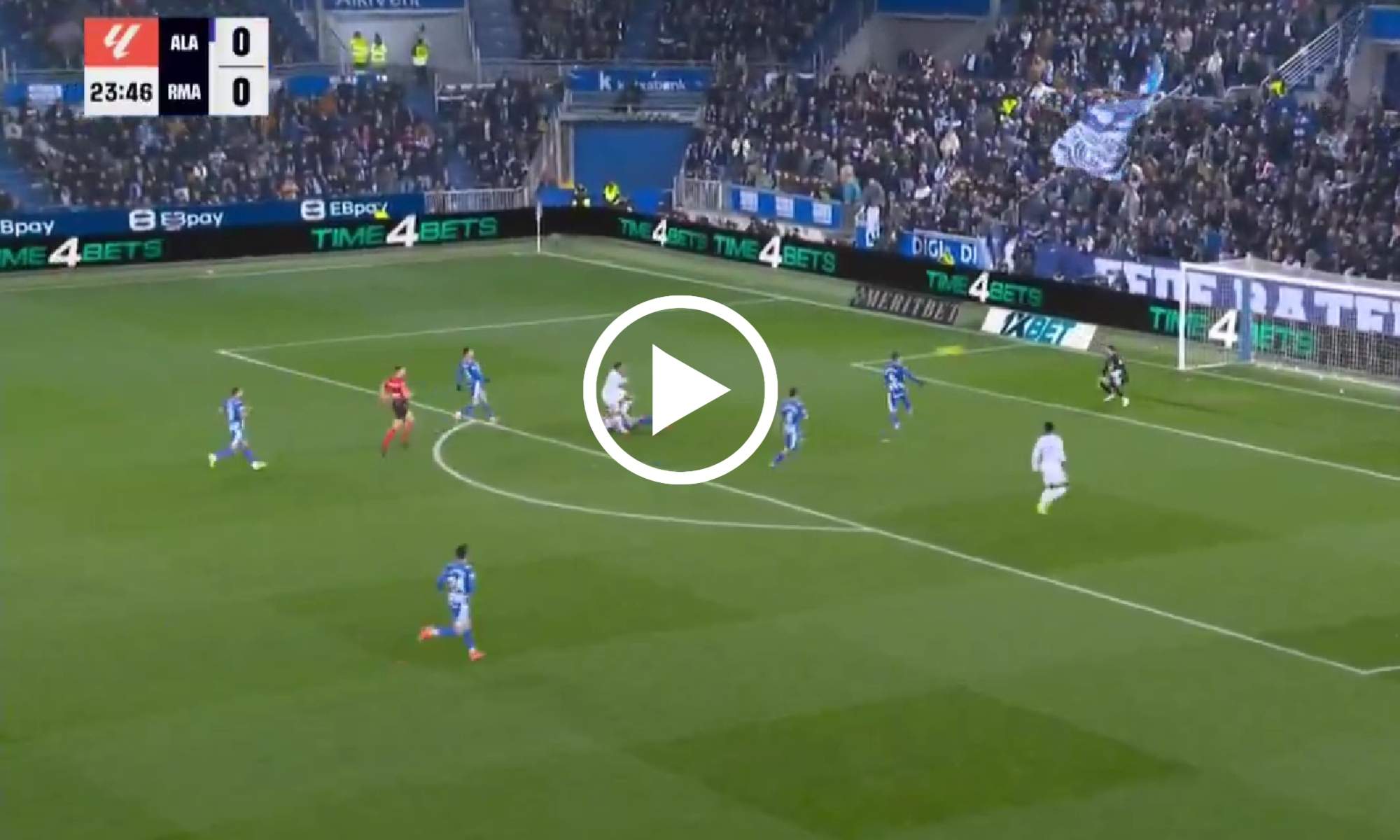 Mbappé adelanta al Real Madrid en Mendizorroza