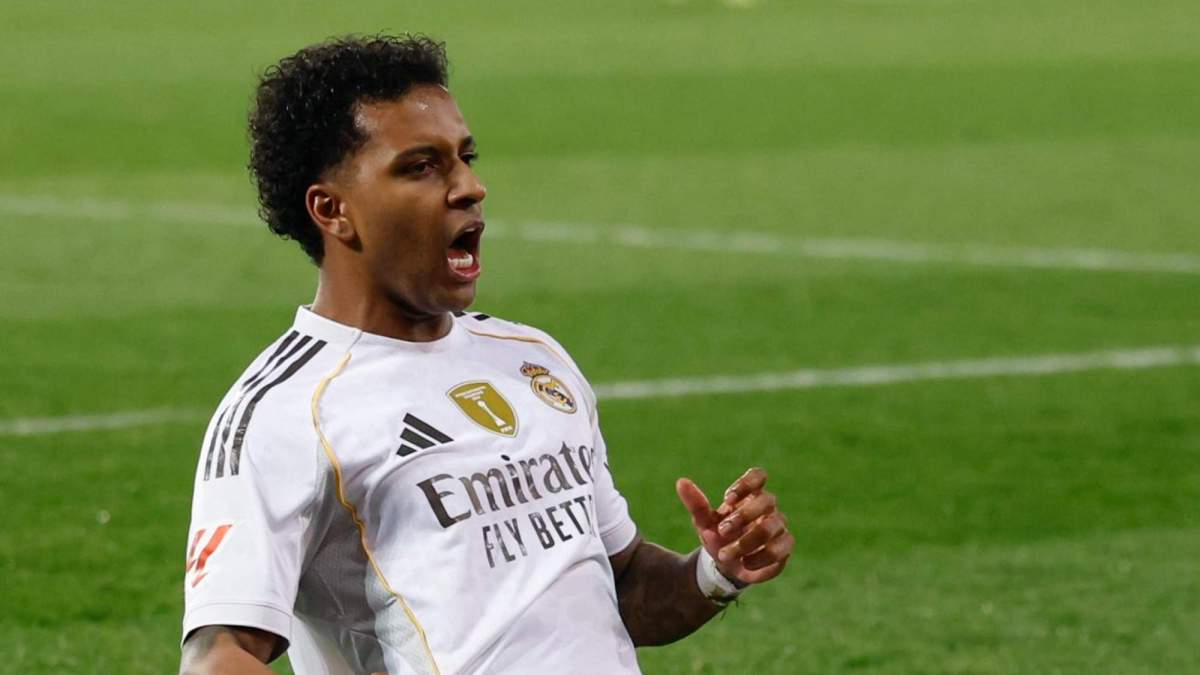 Rodrygo celebrando su gol en Mendizorroza Rodrygo celebrando su gol en Mendizorroza