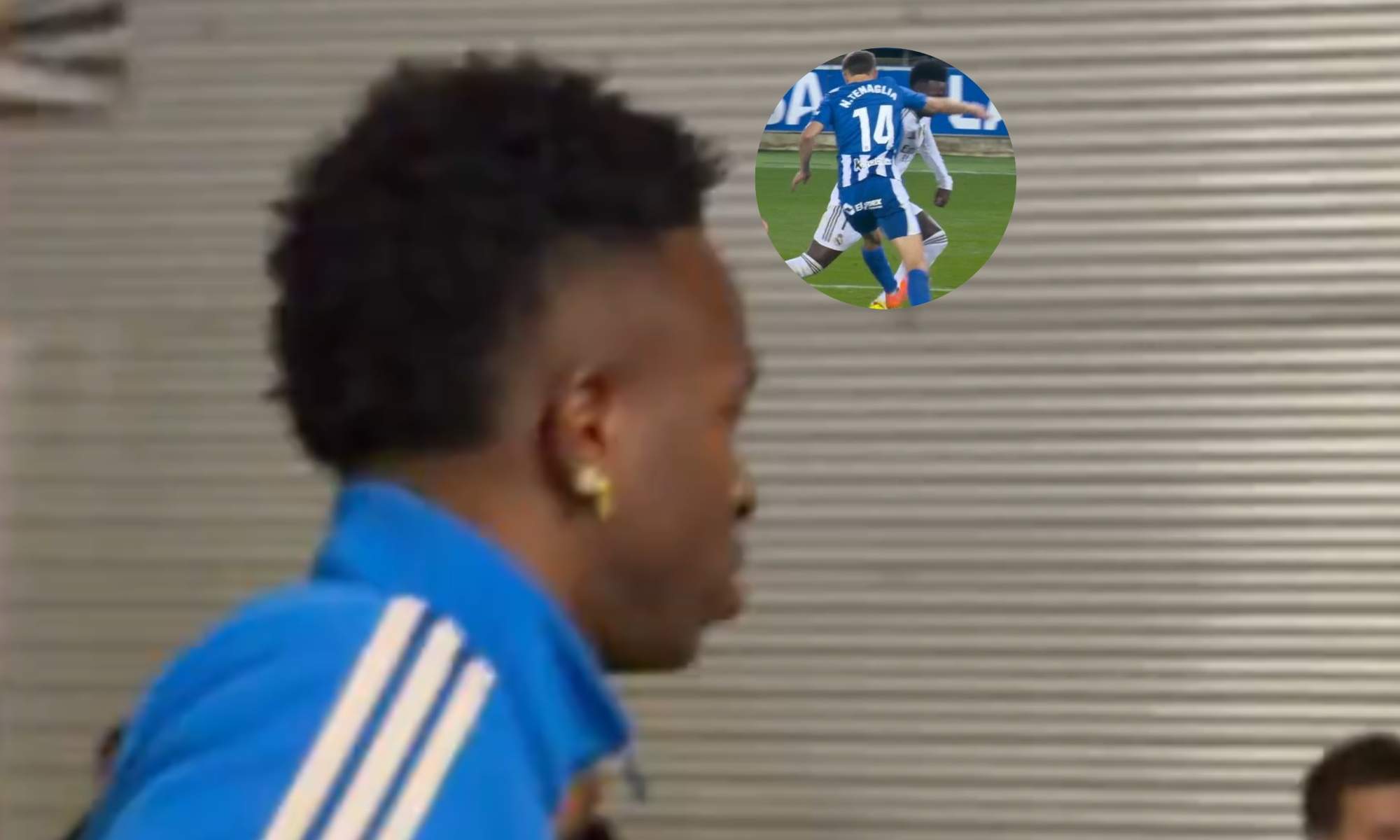 Vinicius estalla por el penalti no pitado en el partido frente al Alavés