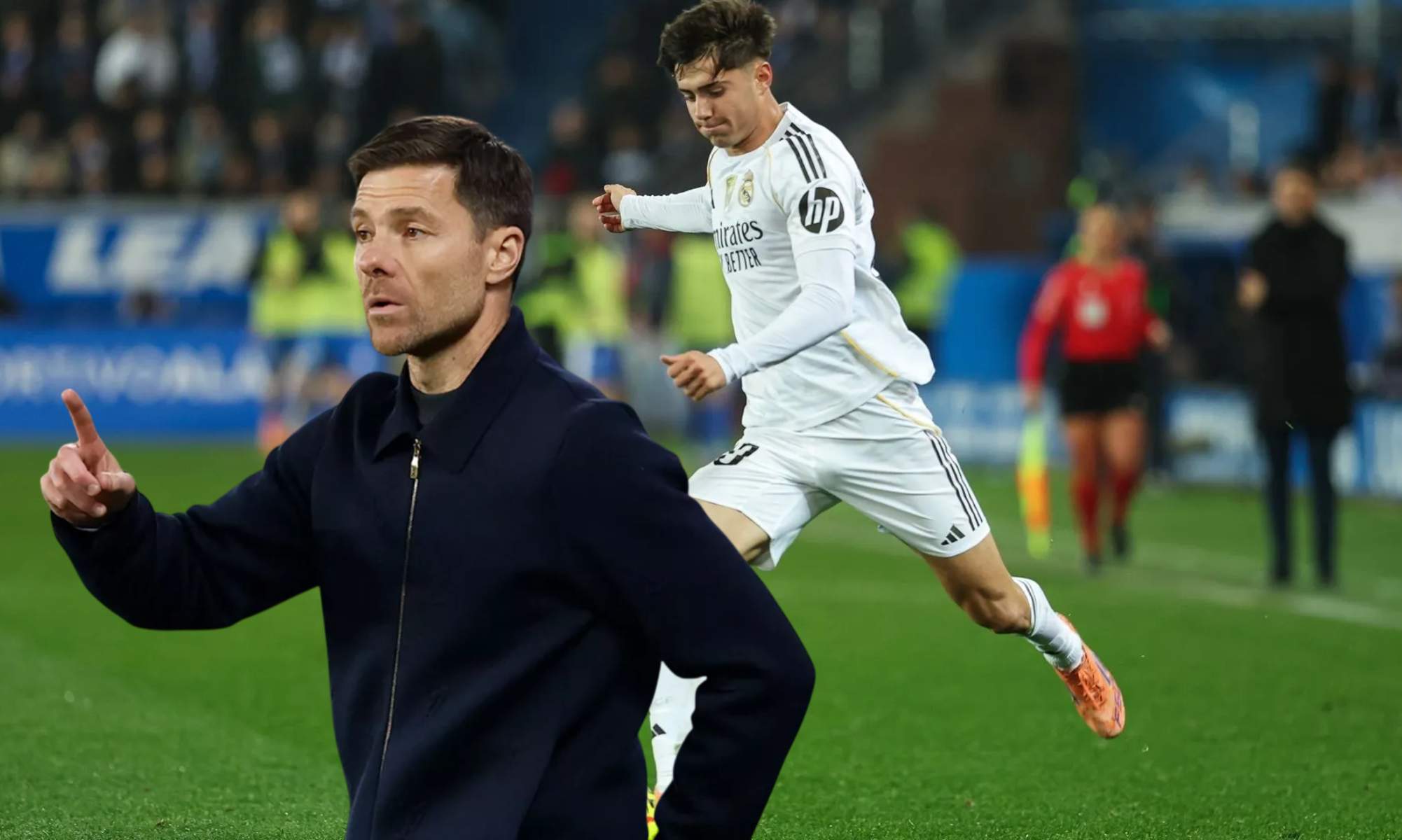 Xabi Alonso y Valdepeñas lo hablaron