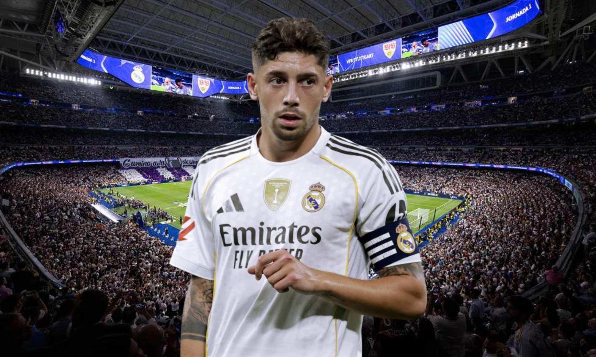 Fede Valverde actúa como capitán del Real Madrid