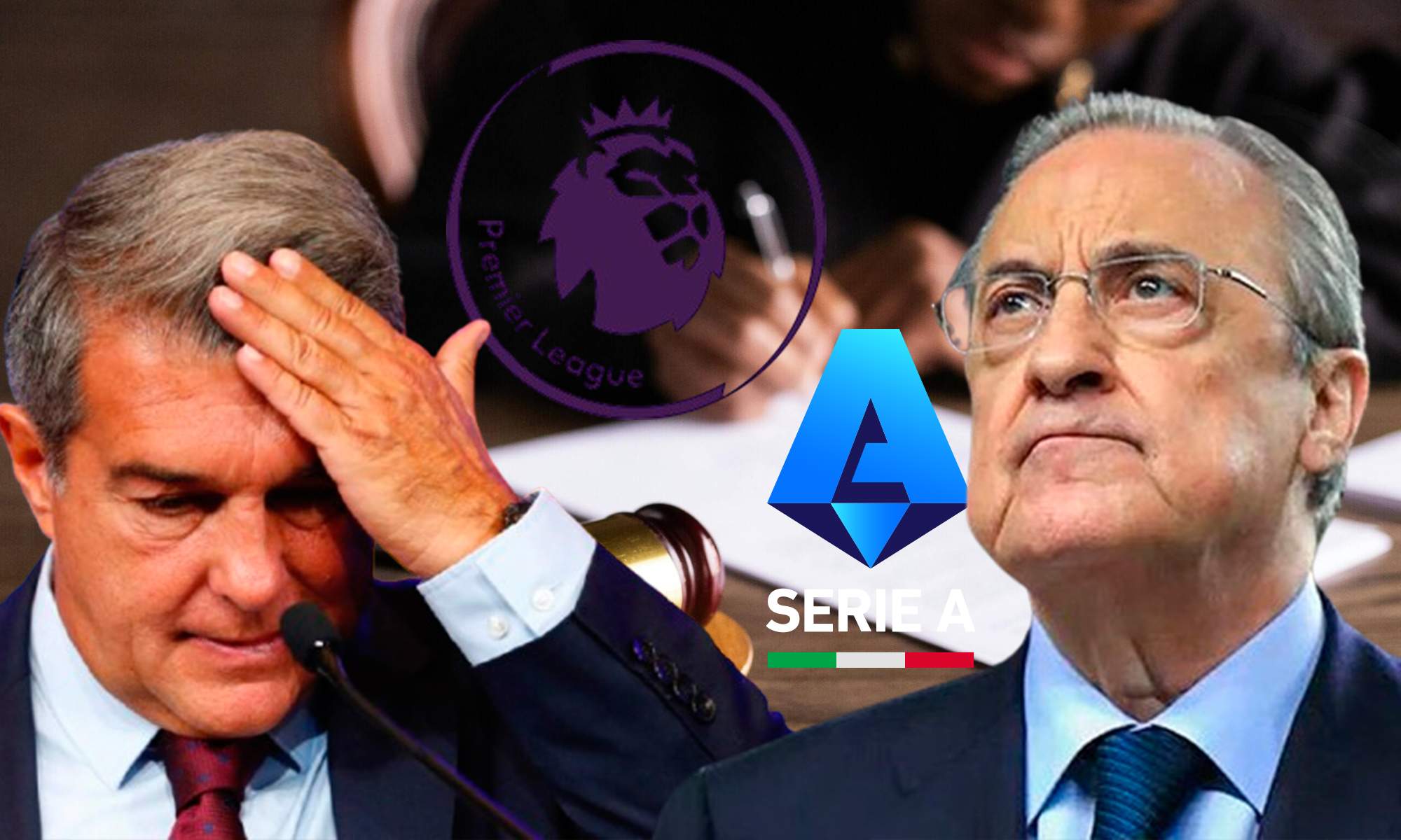 Florentino, Laporta, Premier y Serie A