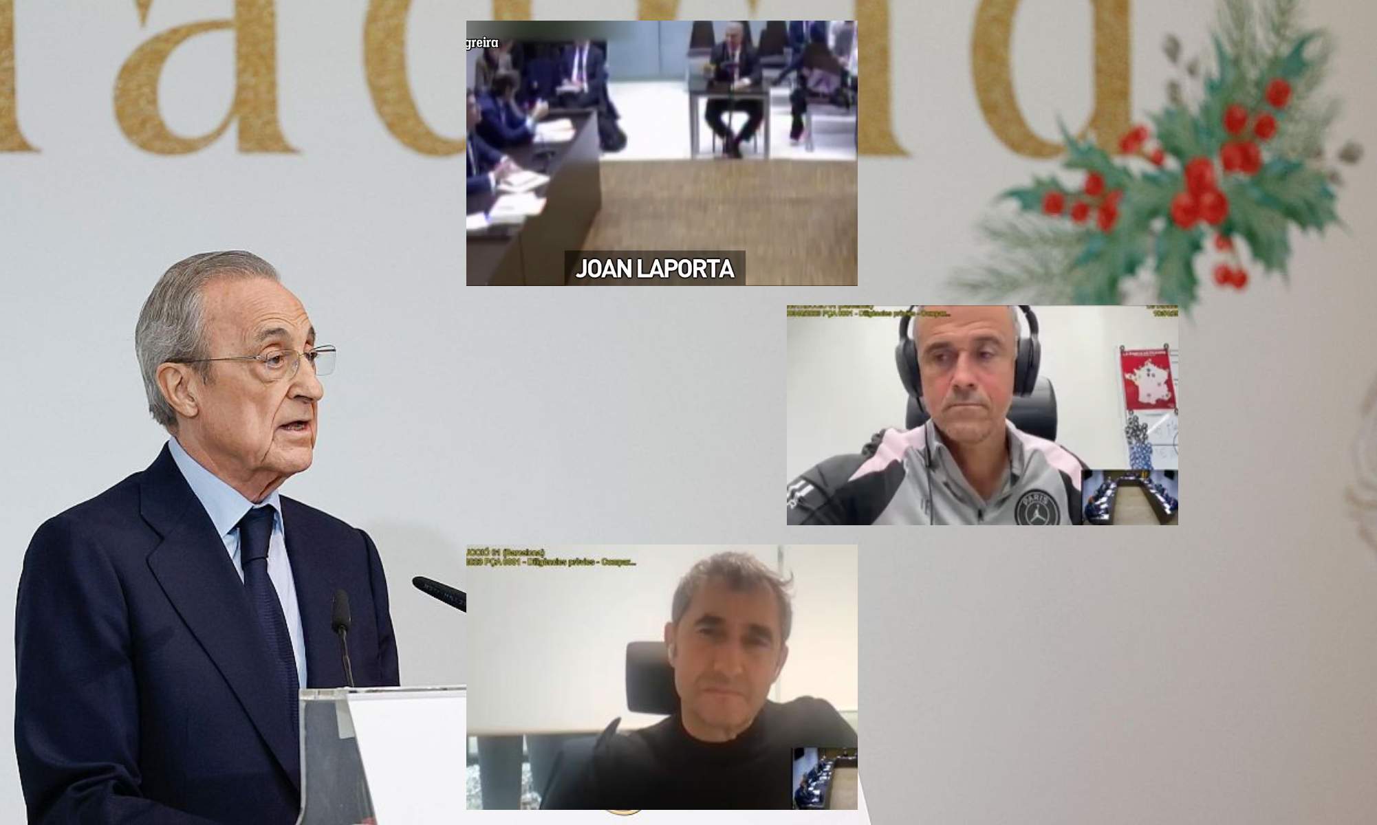 El Madrid reacciona a las declaraciones de Laporta, Valverde y Luis Enrique