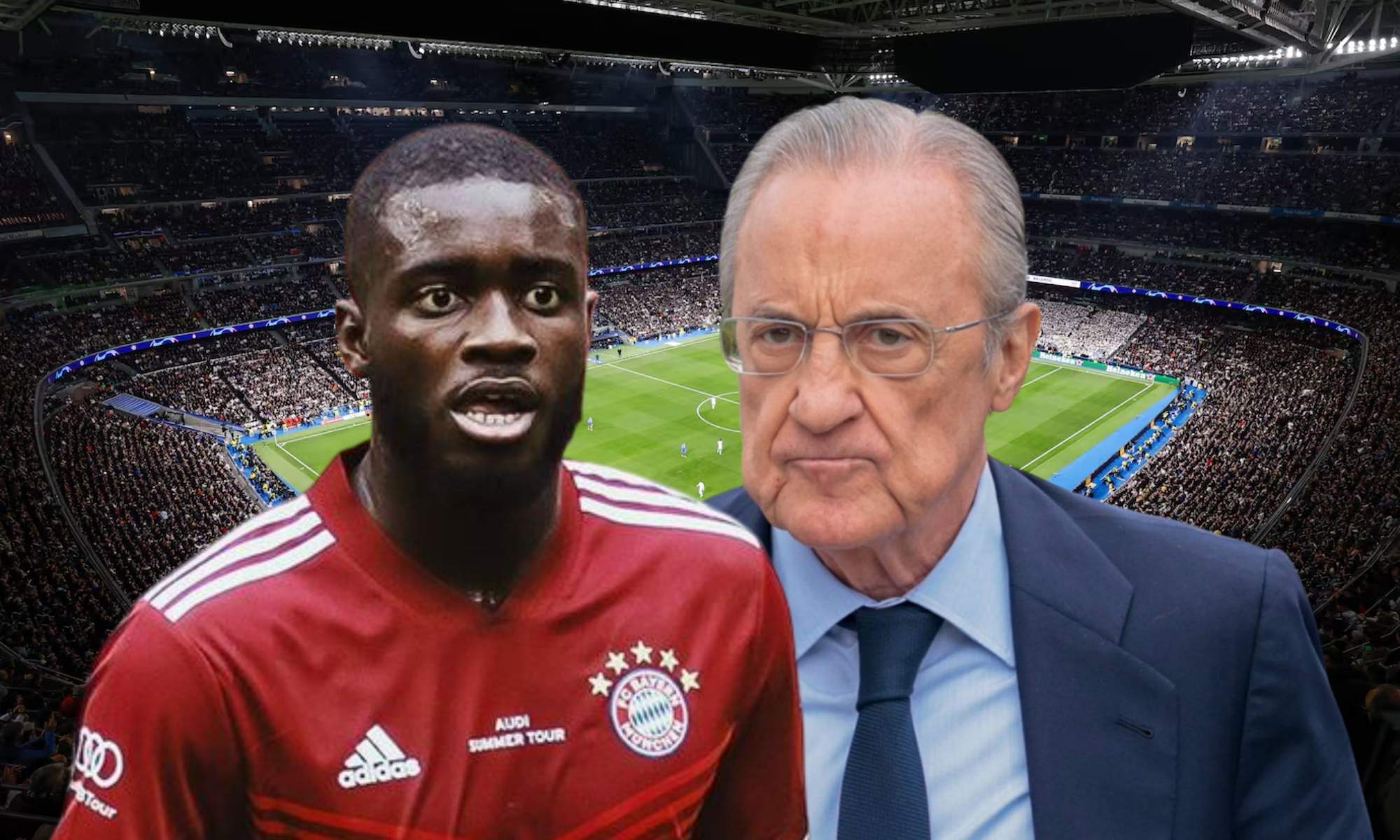 Florentino Pérez ha recibido con asombro las exigencias de Dayot Upamecano.