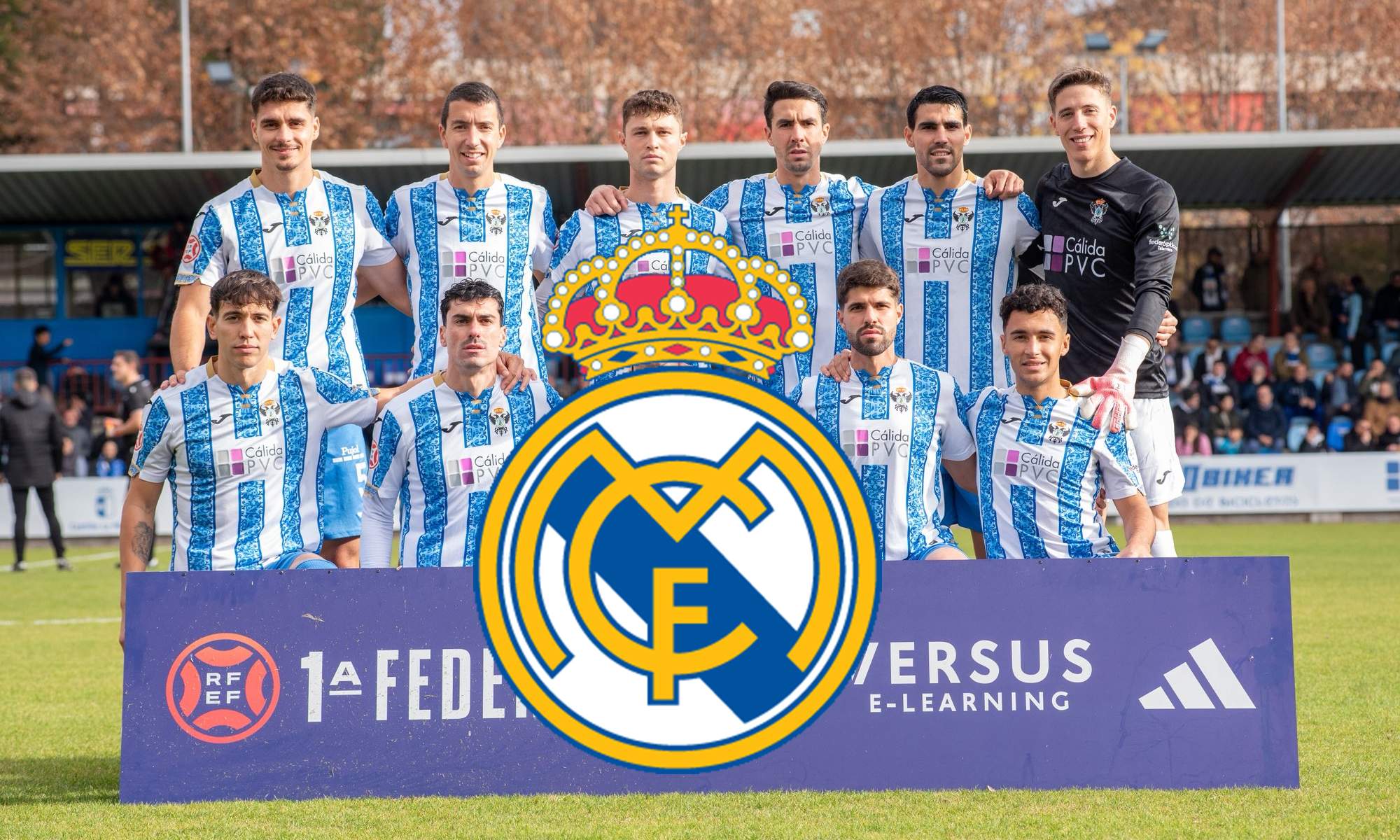 Once del Talavera y escudo del Real Madrid.