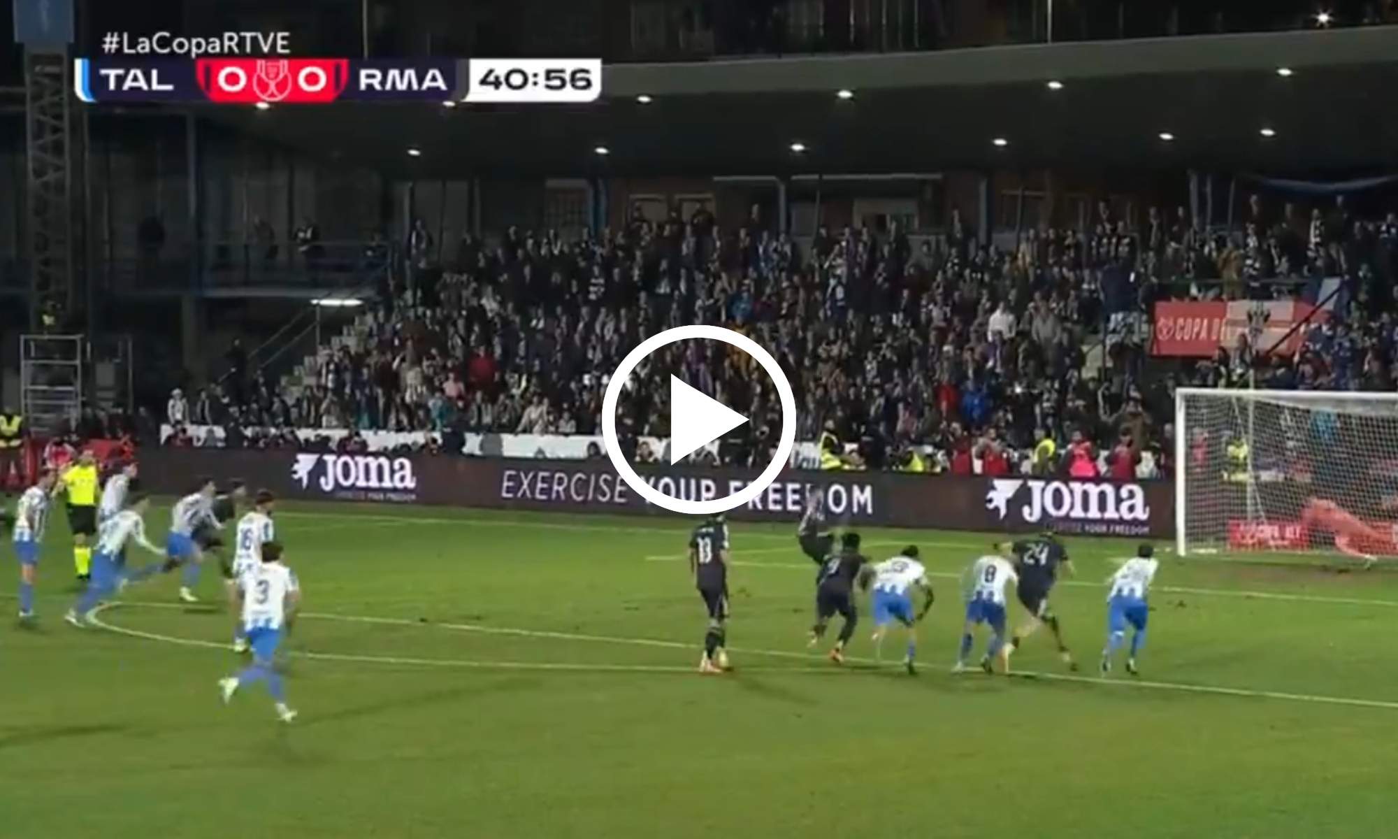 Mbappé adelanta al Real Madrid frente al Talavera