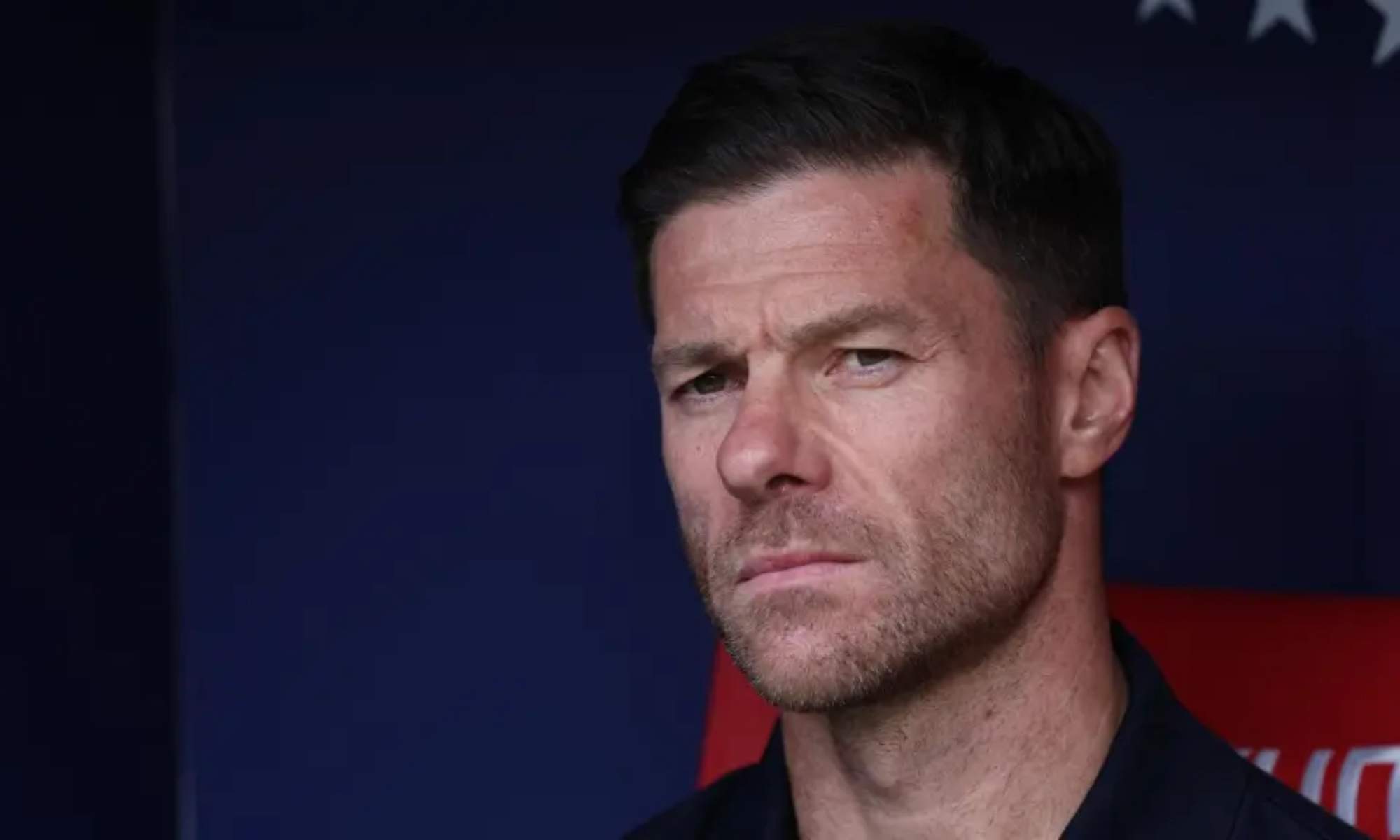 Xabi Alonso, con rostro serio, durante un partido del Real Madrid esta temporada.