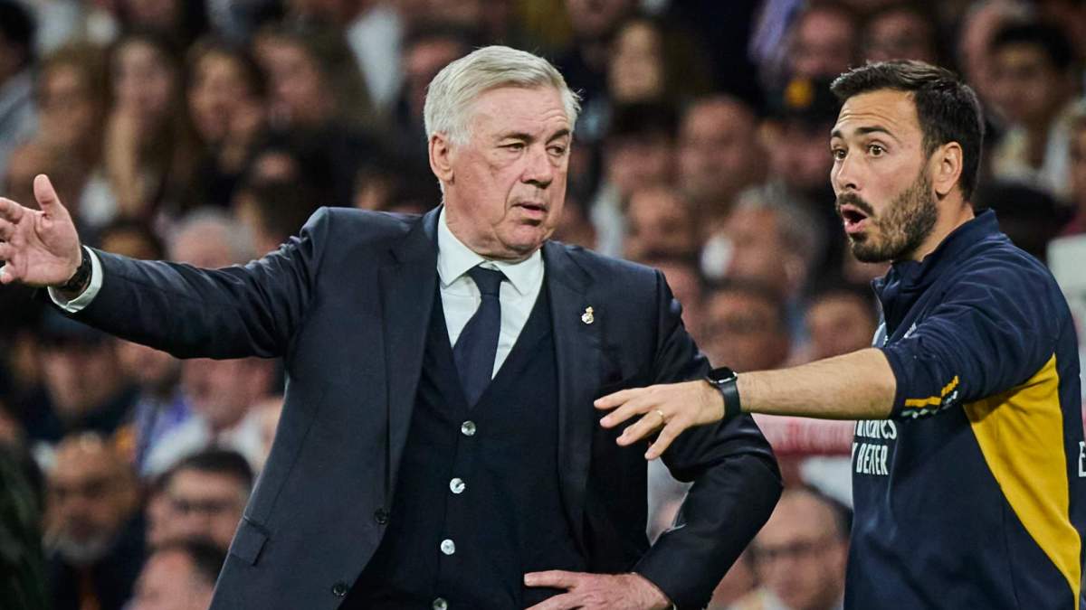 Carlo y Davide Ancelotti, durante su etapa en el Real Madrid.