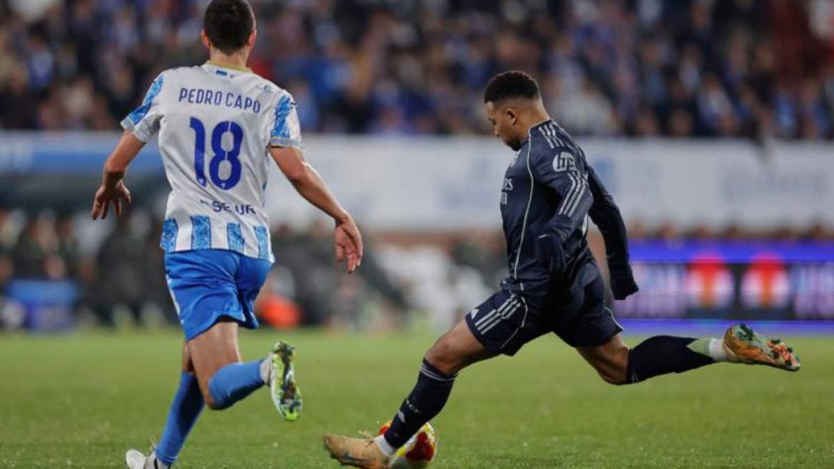 Kylian Mbappé, en el partido de este miércoles contra el Talavera.