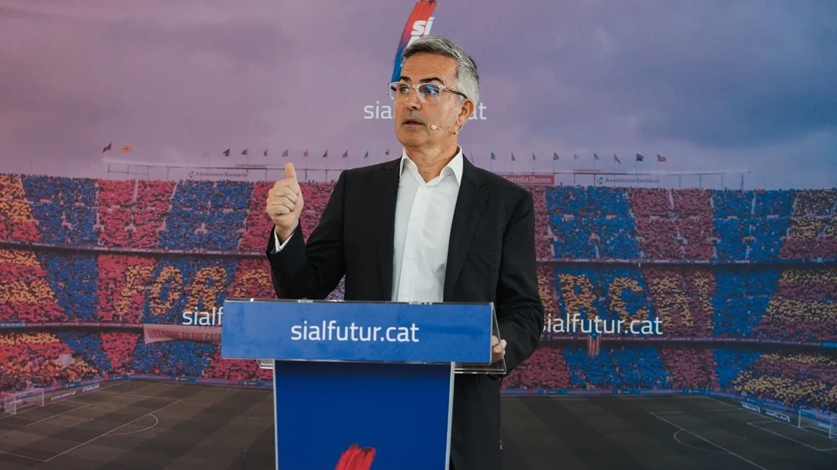 Víctor Font durante una comparecencia electoral