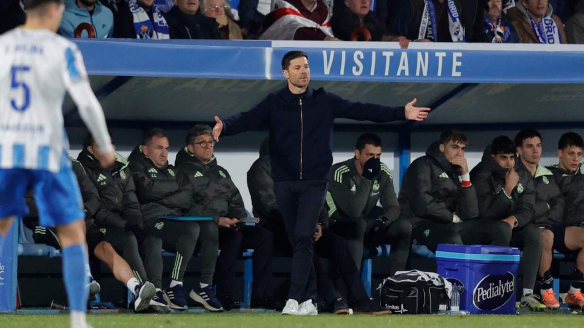 Xabi Alonso durante el partido de Copa frente al Talavera