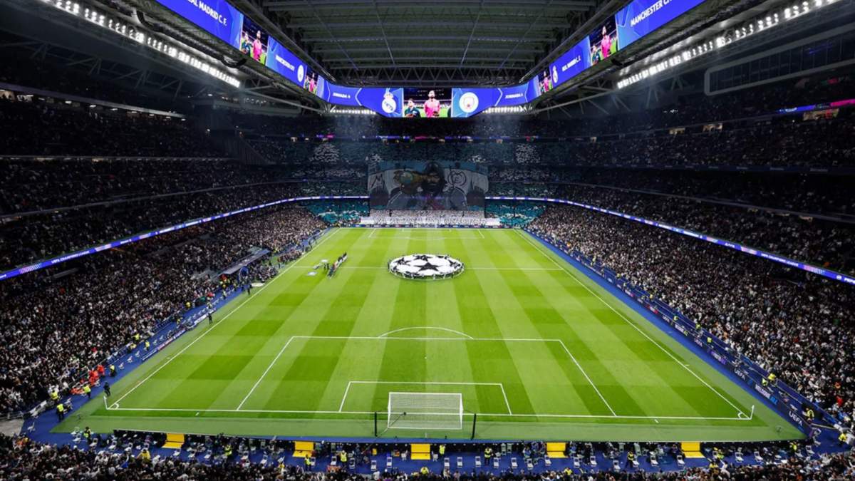 El Bernabéu antes del partido contra el Manchester City