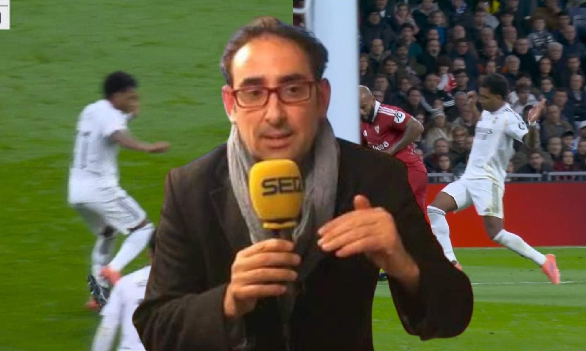 Iturralde saca a relucir su doble rasero durante el Real Madrid - Sevilla