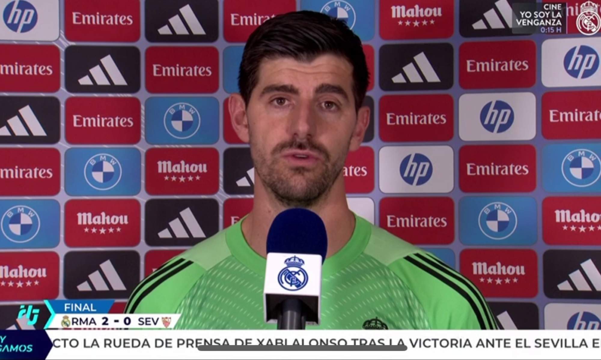 Tirón de orejas de Courtois al vestuario tras ganar al Sevilla: "En 2026..."