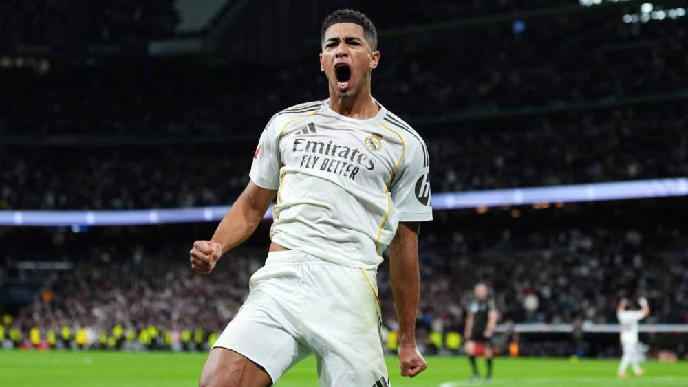 Jude Bellingham, celebrando su gol frente al Sevilla. Jude Bellingham, celebrando su gol frente al Sevilla.