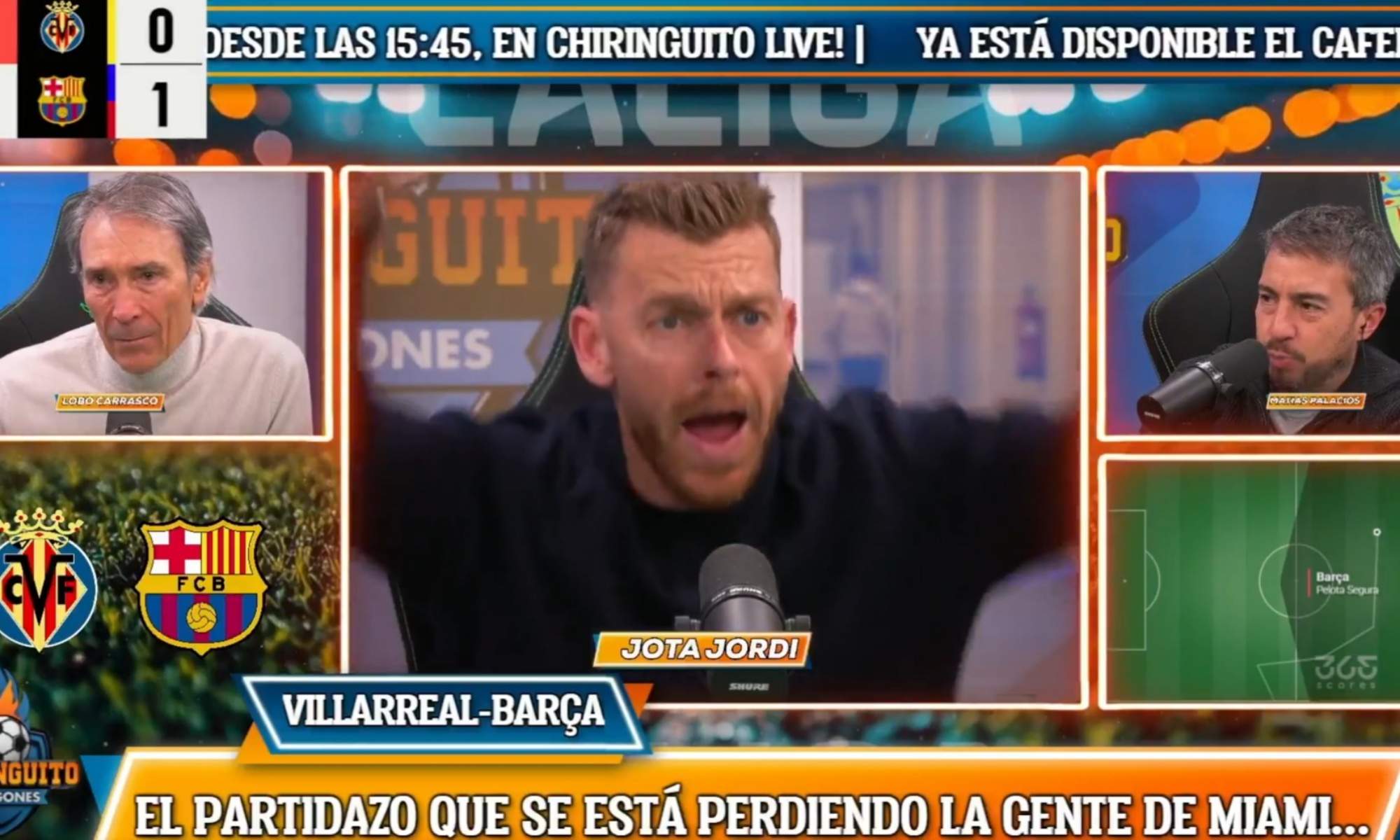 Jota Jordi suelta una mentira por la expulsión al Villarreal: "A Lamine se lo han c…"